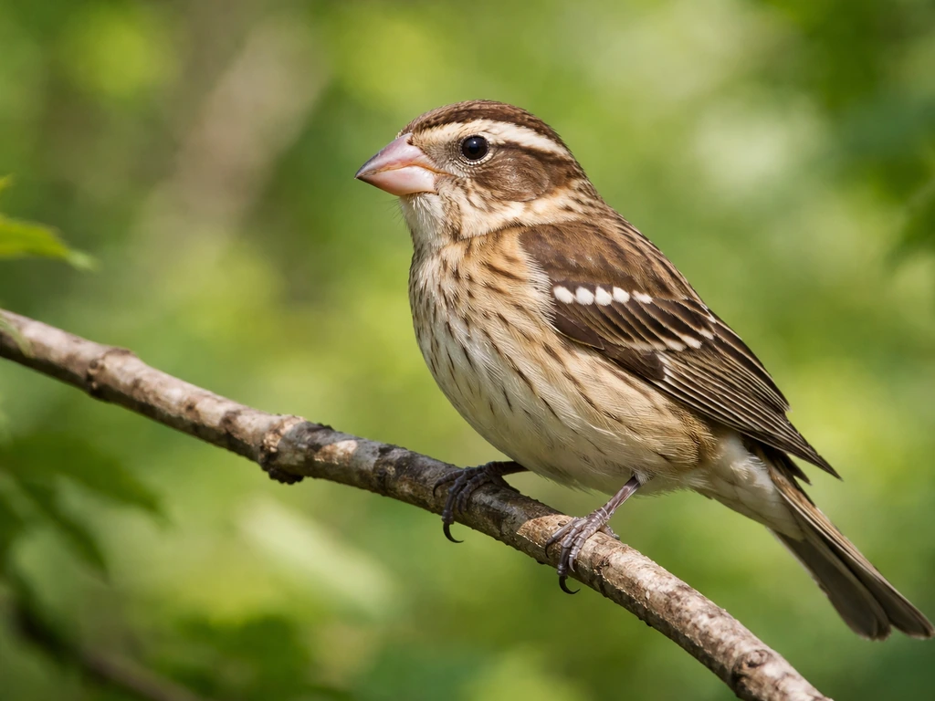 Close-up side view of a small bird perched on a twig, highlighting bill shape and feather details.