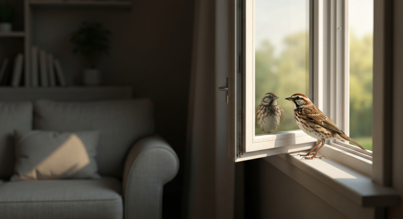 Bird in Room Meaning: Causes, Symbols, Safety, Dreams & Care